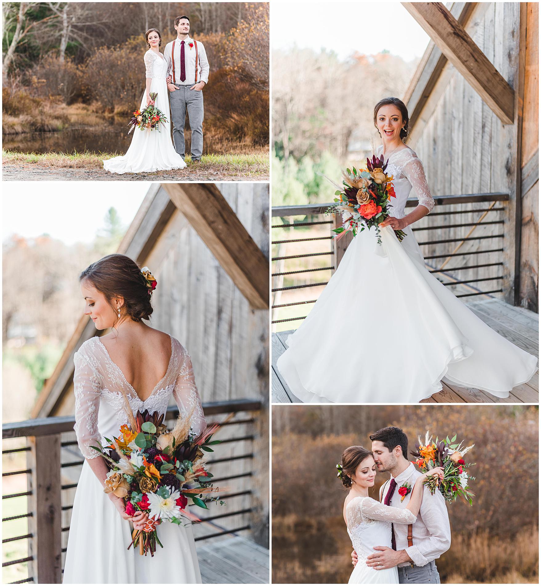 fall wedding at hemlock barn
