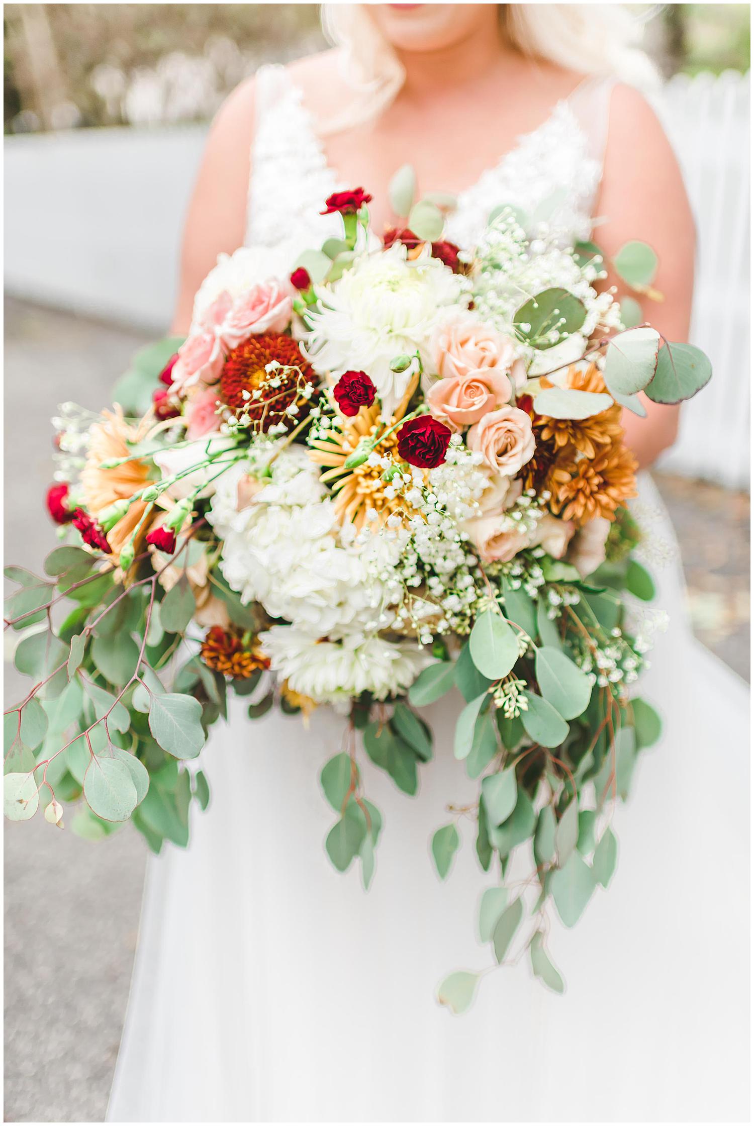 charlotte wedding photographers create bridal bouquet image to cherish