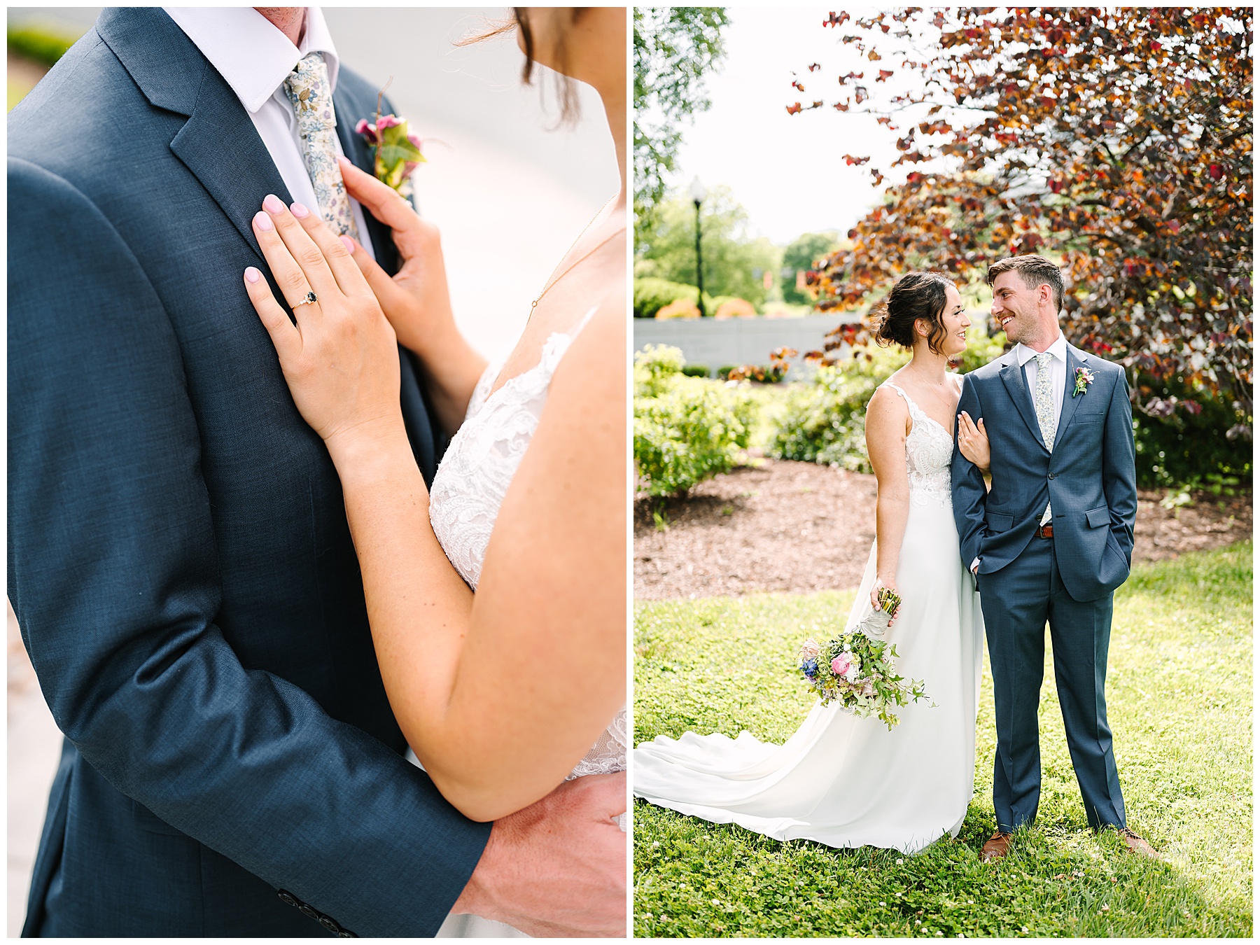 bride and couple portraits in charlotte nc