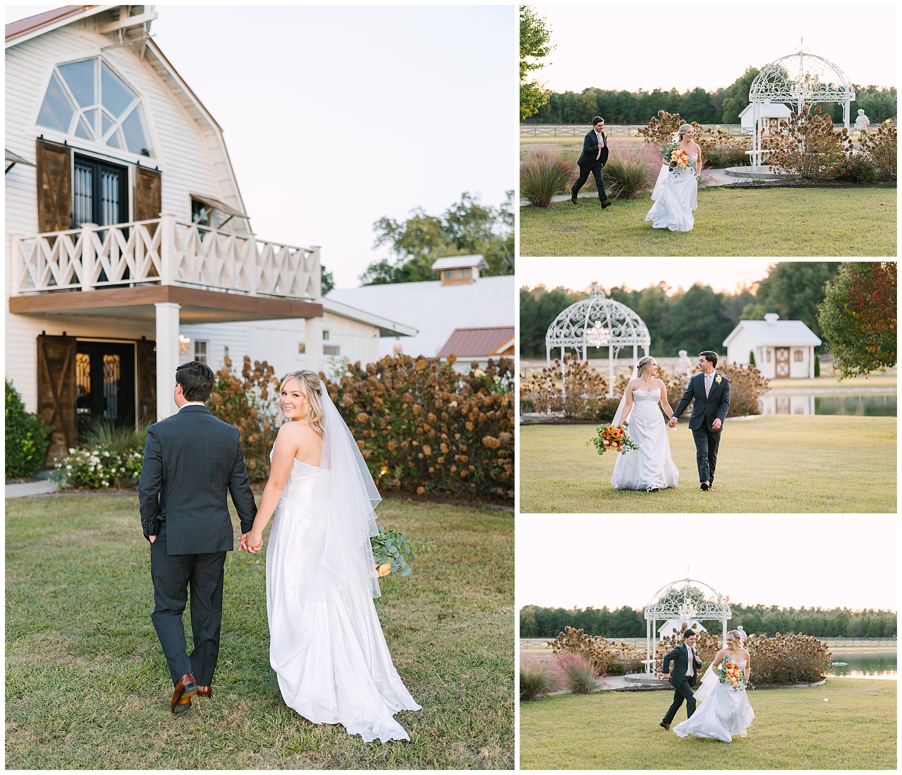 candid and playful wedding photos at The Southern Dream Wedding Venue