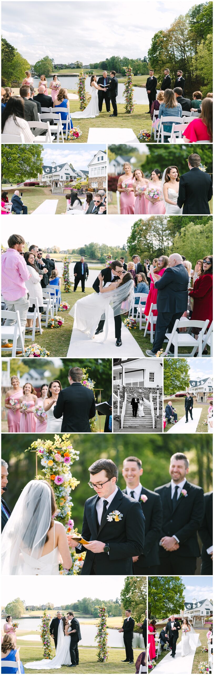 Lakeview wedding ceremony in Mooresville, NC