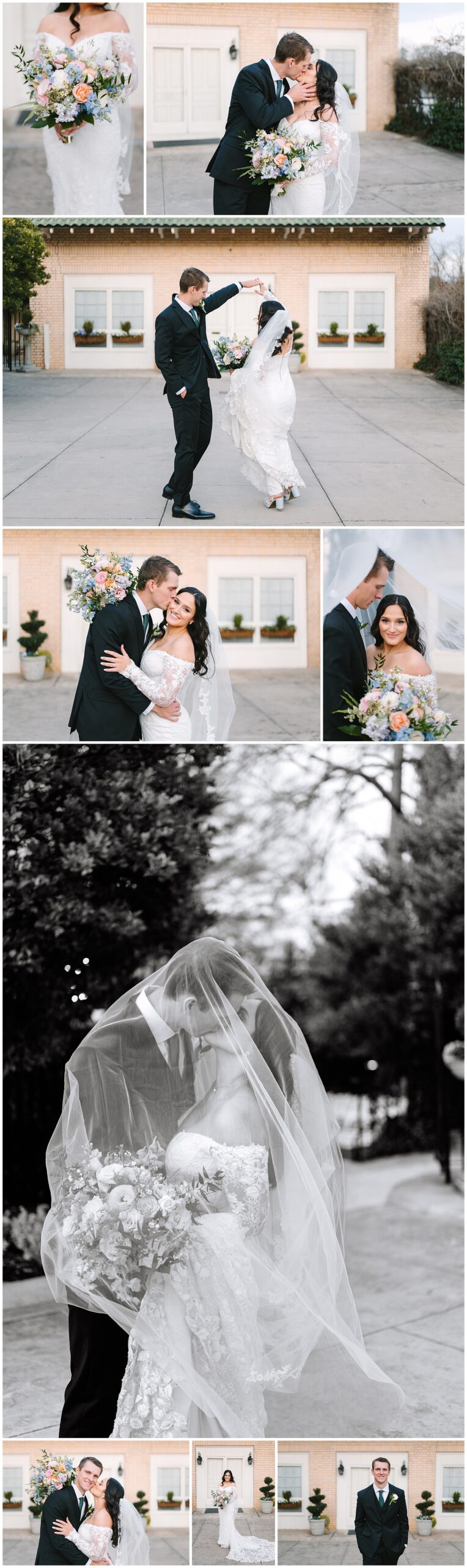 Separk Mansion wedding day portraits of the bride and groom